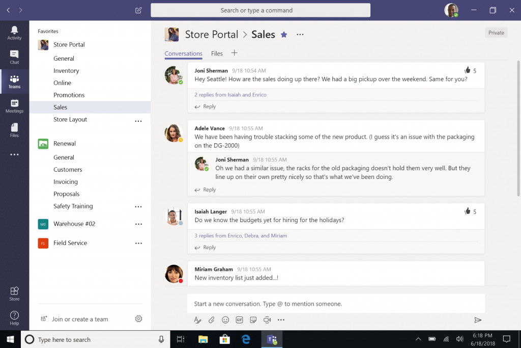 Microsoft Teams Screenshot